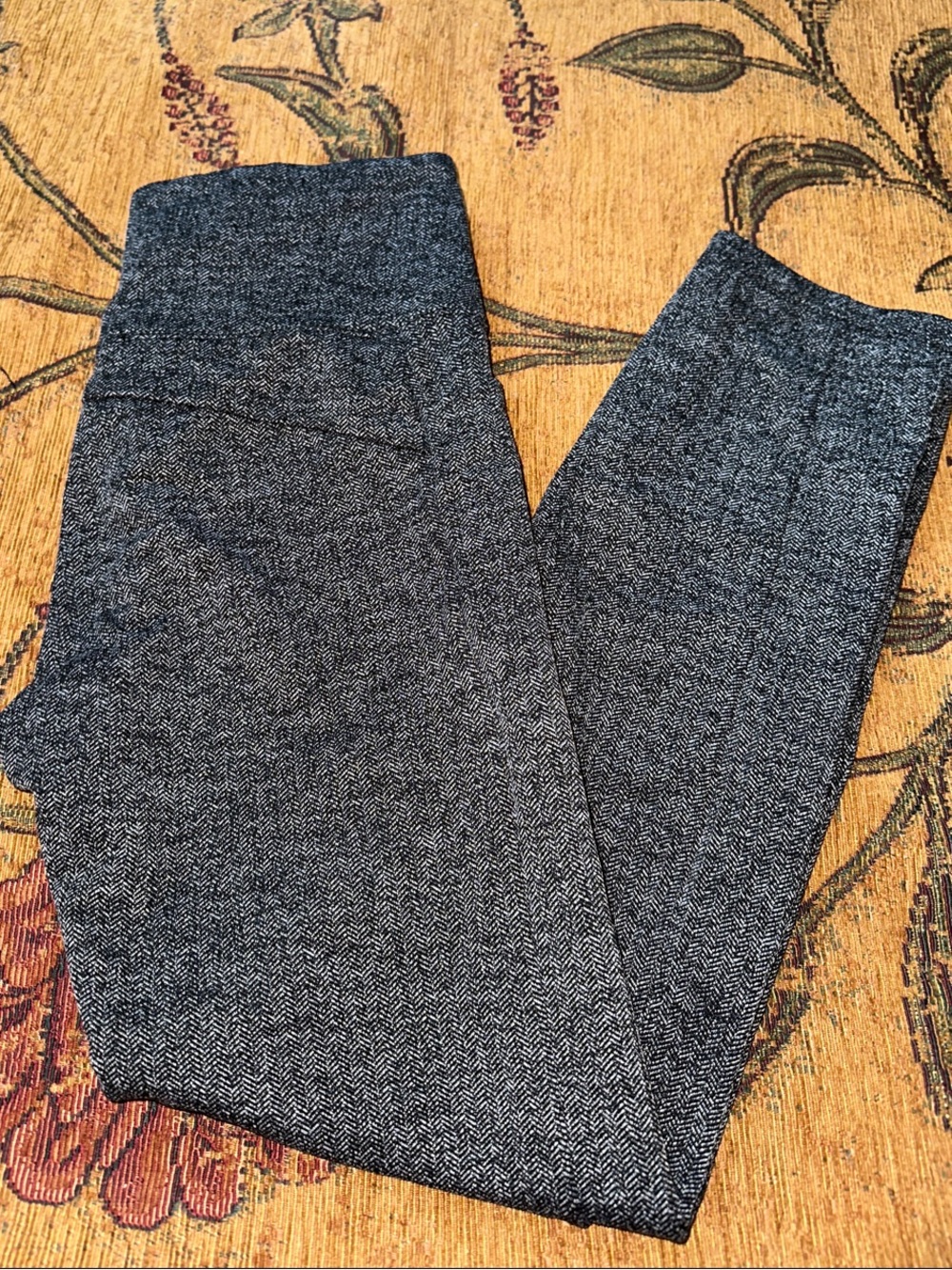 Athleta Herringbone Leggings - Black & White
